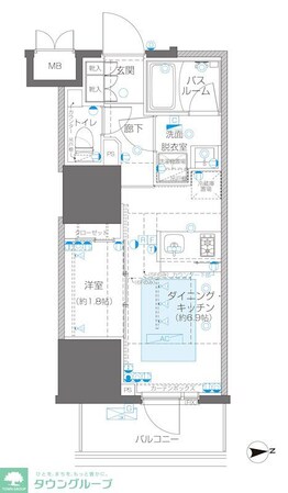 ZOOM信濃町の物件間取画像